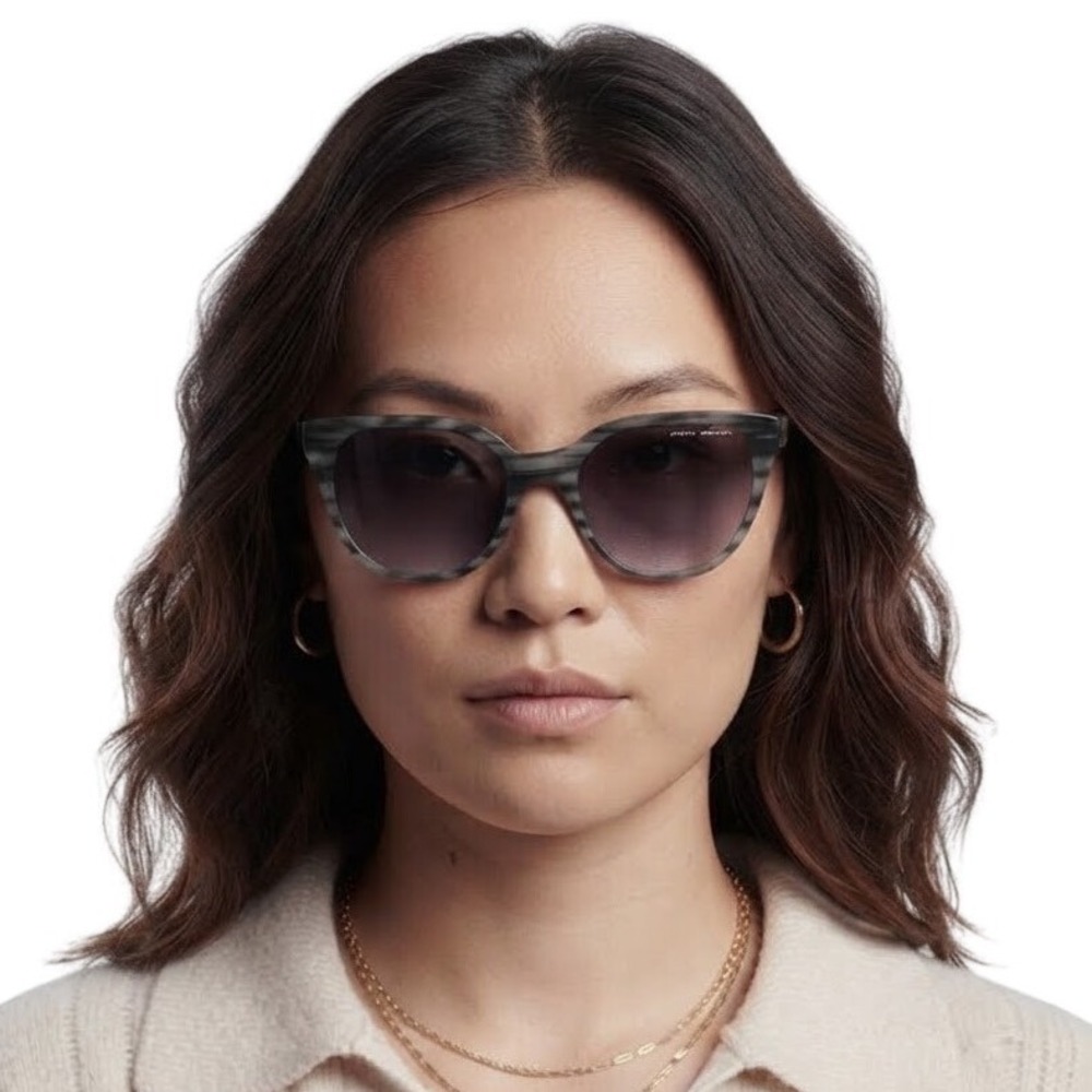 Karl Lagerfeld Sunglasses Grey Black Women's Designer Shades Luxury Sunnies Vaca